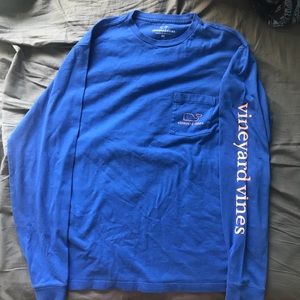 🐳 VINEYARD VINES Blue Long Sleeve Shirt Sz XS